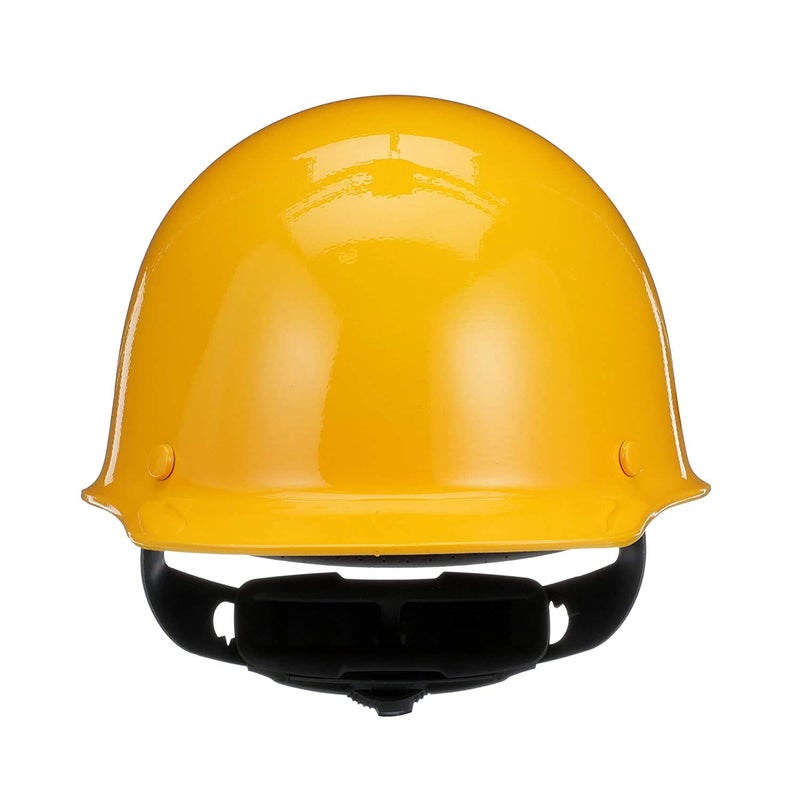 MSA 475397 Skullgard Cap Style Safety Hard Hat with Fas-Trac III Ratchet Suspension | Non-slotted Cap, Made of Phenolic Resin, Radiant Heat Loads up to 350F - Standard Size in Yellow - Image 2